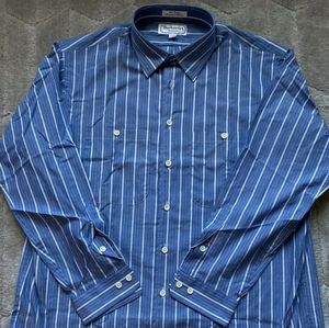 Burberry Button Down Dress Shirt Size 34, 16.5"
